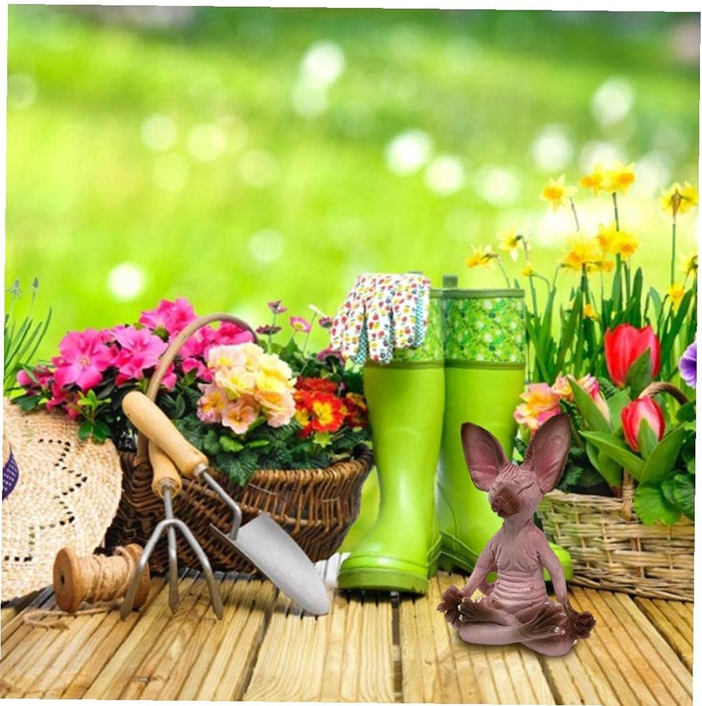 Meditating Sphynx Cat Figurine